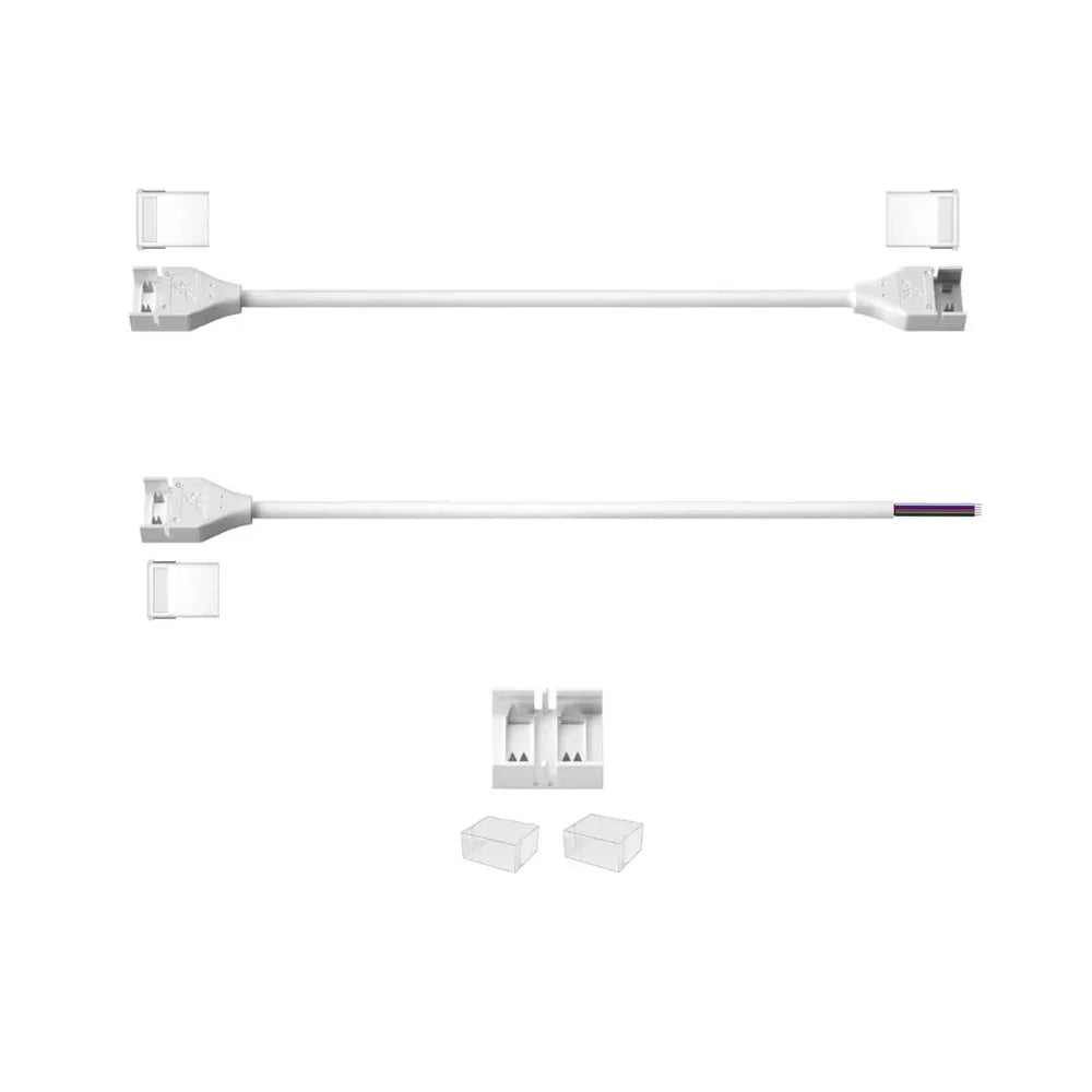 12mm 4-Pin DC Connectors for RGB COB LED Strip Light IP67