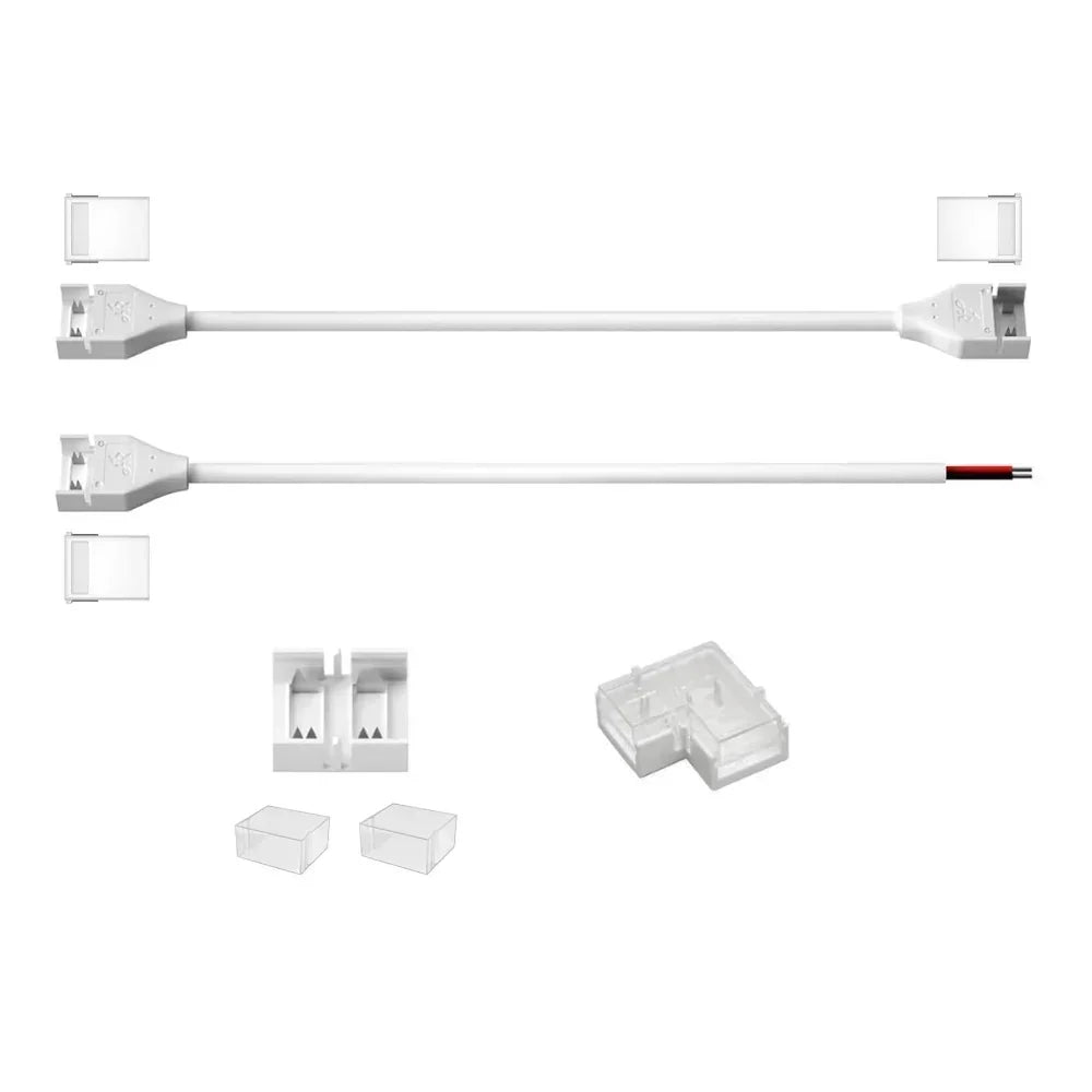 8mm 2-Pin DC IP67 Connectors for Single COB LED Strip Light
