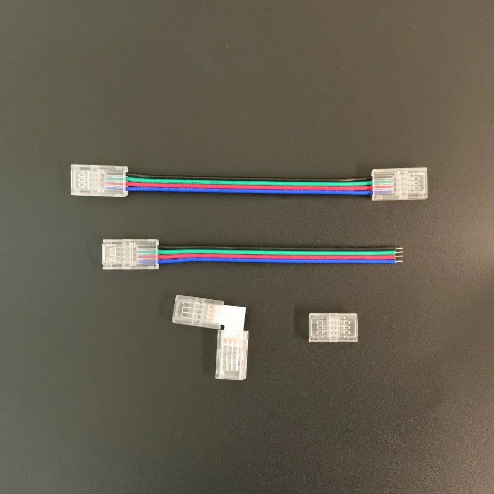 8mm 4-Pin Connectors Kit for RGB COB LED Strip Light IP20