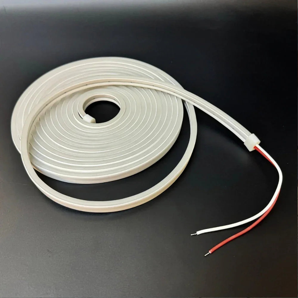 Warm White Neon Flex 24V 8x16mm 120LEDs/m IP65 Waterproof 15m