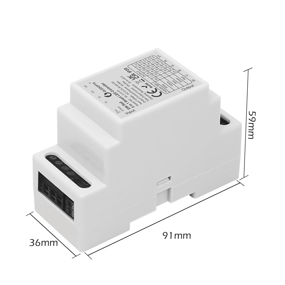 GLEDOPTO 35mm Din Rail Mount 5 in 1 Zigbee Smart Controller GL-C-011P - UK LED Lights