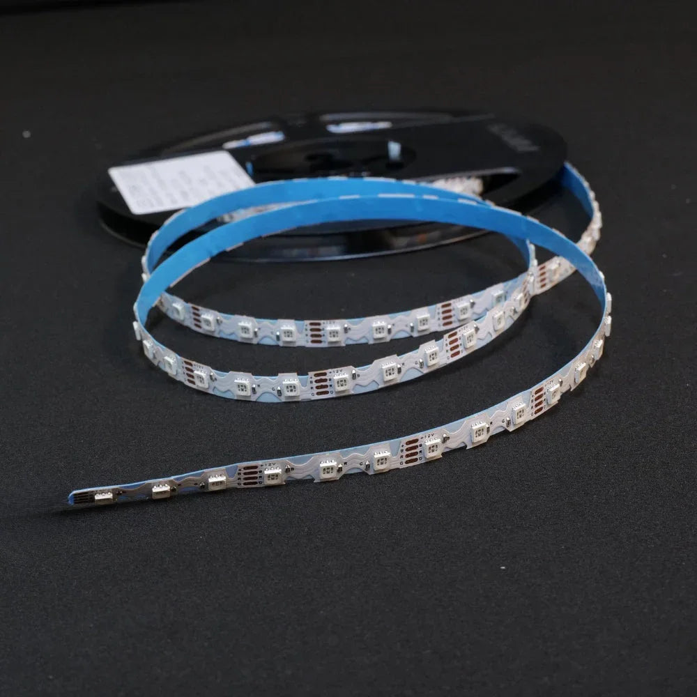 Bendable S-Shape RGB LED Strip 3835 Zig Zag IP20 Waterproof 12V 90 LEDs/m 8mm