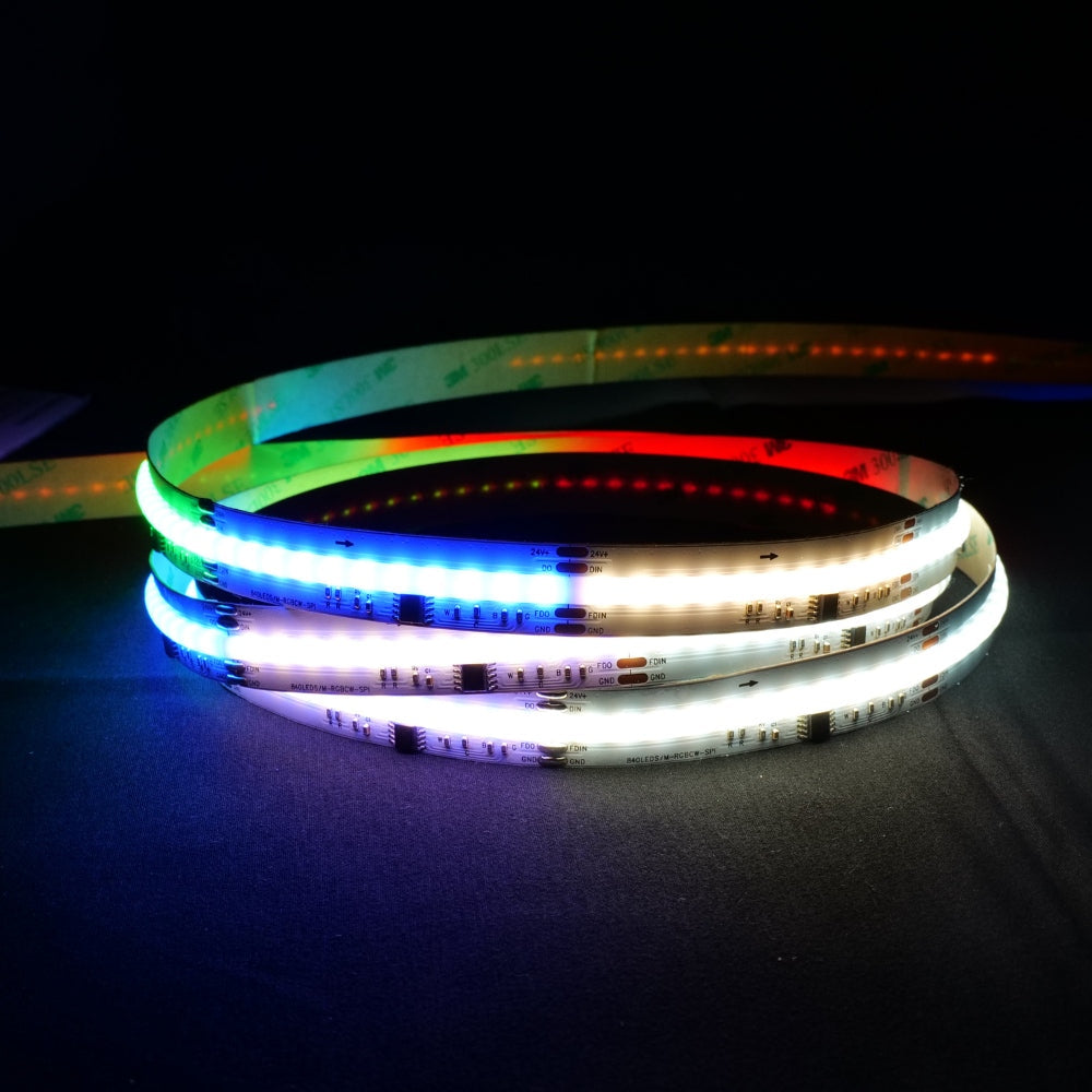Digital Pixel RGB CCT COB Strip 24V IP20 840 LEDs/m WS2805 15mm Wide
