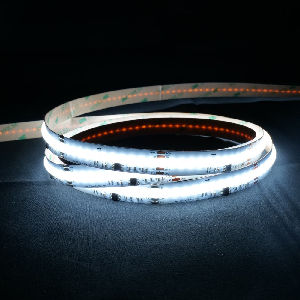 Digital Pixel RGB CCT COB Strip 24V IP20 840 LEDs/m WS2805 15mm Wide