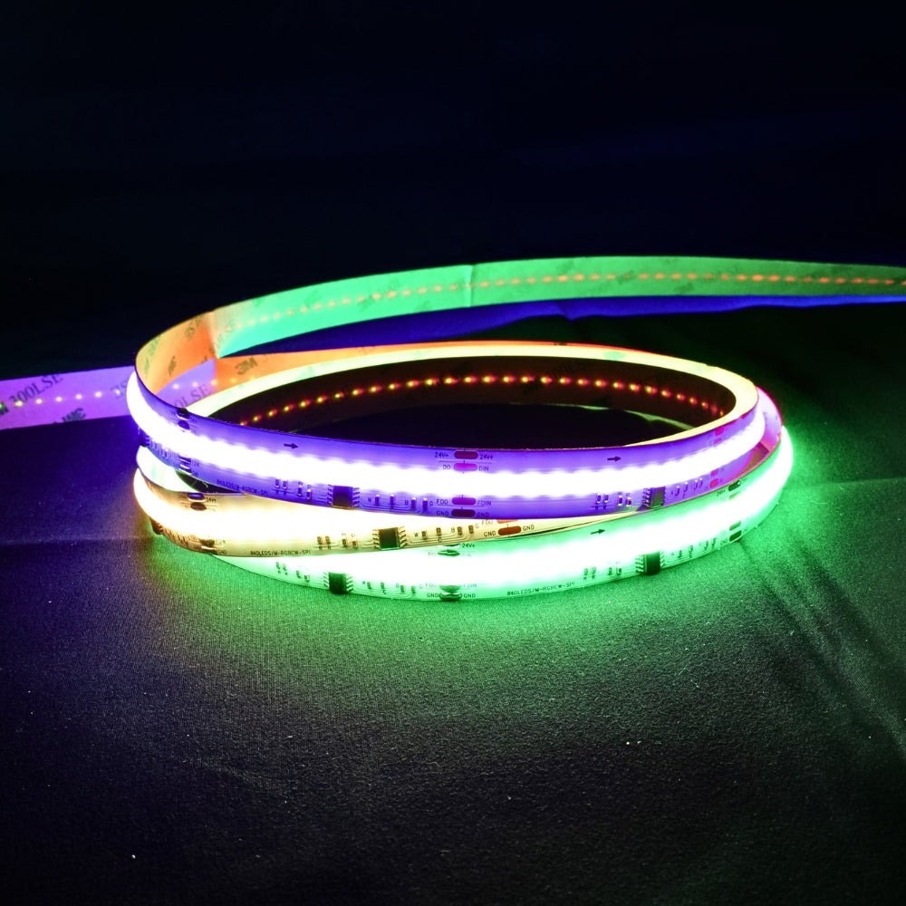 Digital Pixel RGB CCT COB Strip 24V IP20 840 LEDs/m WS2805 15mm Wide