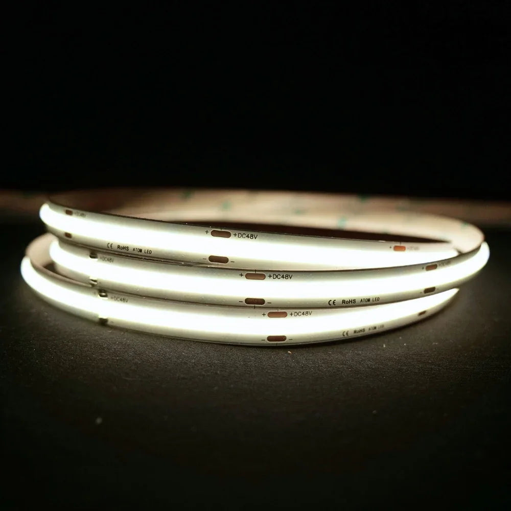 Extra Long Natural White 4000K COB LED Strip 48V 480LEDs/m IP20