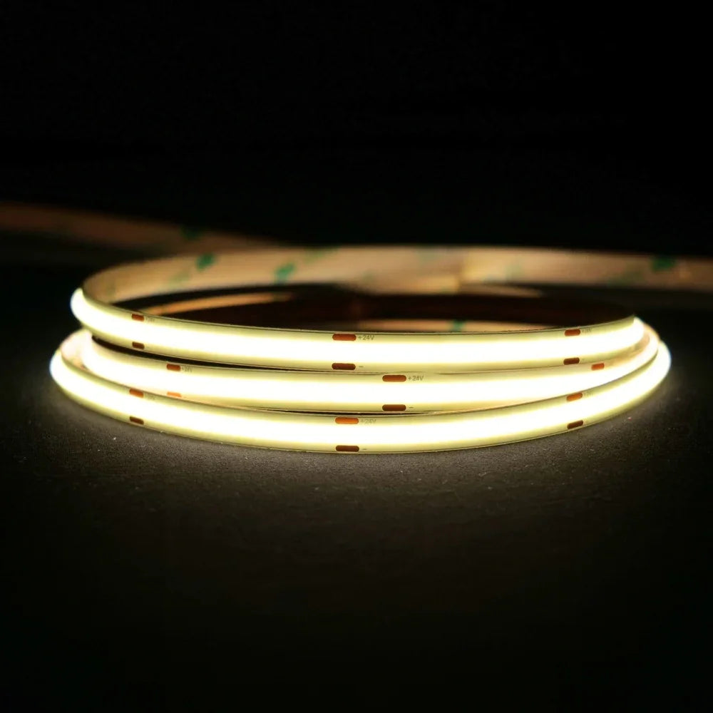 Extra long Natural White 4000K COB LED Strip 24V 480LEDs/m IP20 20m Run