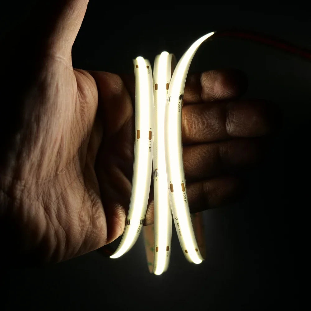 Extra long Natural White 4000K COB LED Strip 24V 480LEDs/m IP20 20m Run