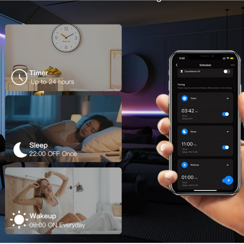 GLEDOPTO Tuya SPI Pixel Controller RGBCCT RGBW RGB WiFi LED Controller Dynamic Light Music Sync Work with Smart Life Google Assistant Alexa Yandex (206W-WiFi SPI)