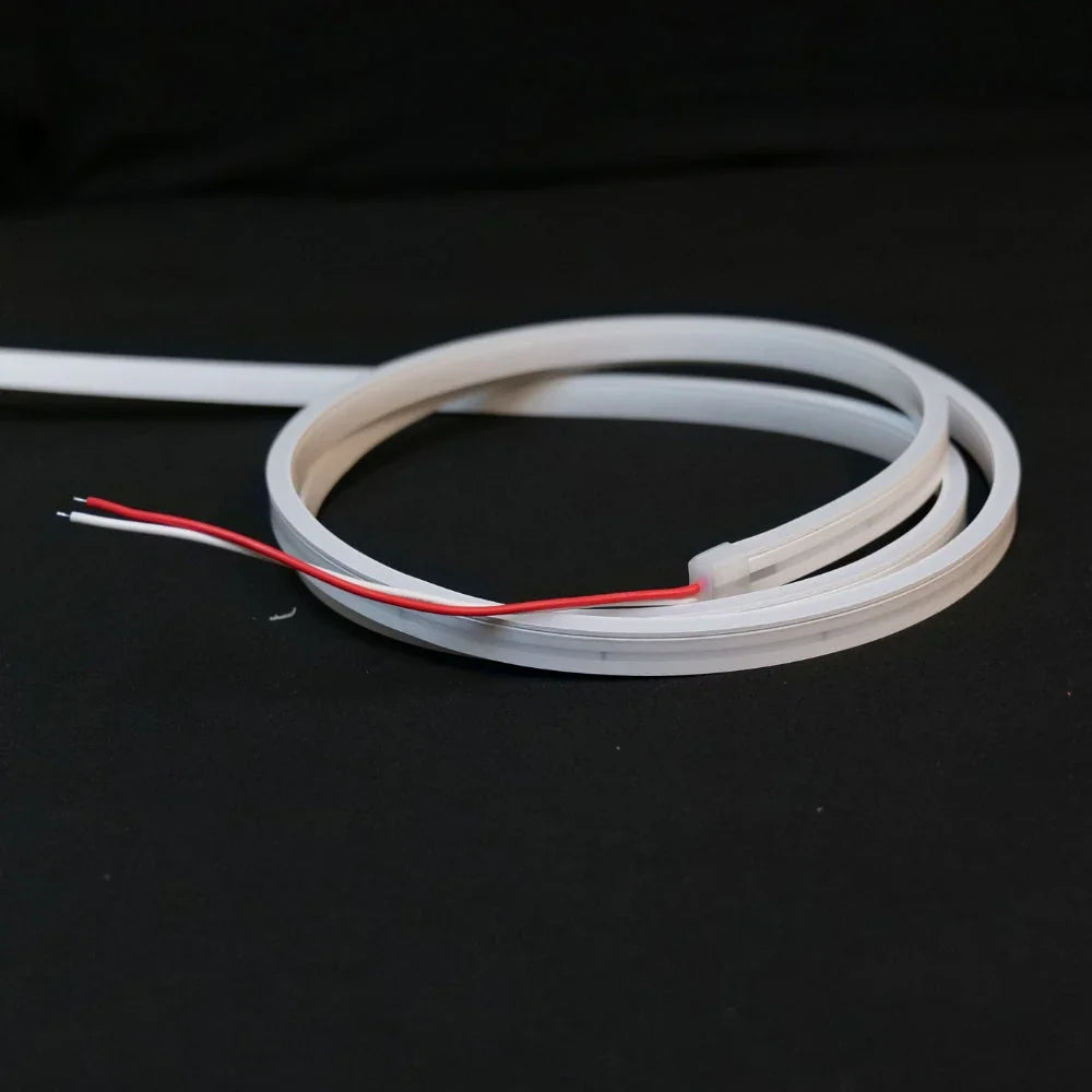 Cool White LED Neon Flex 24V 8x16mm 120LEDs/m IP65 Waterproof 15m