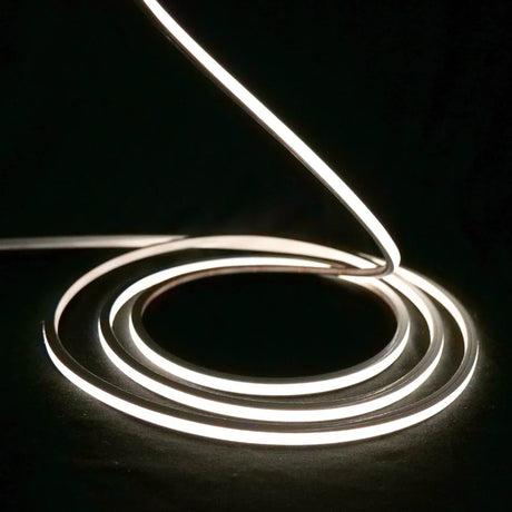 Micro Mini Natural White Neon Flex 4000K 24V Top Bend 4.5x4.5mm IP65 Waterproof 240LEDs/m
