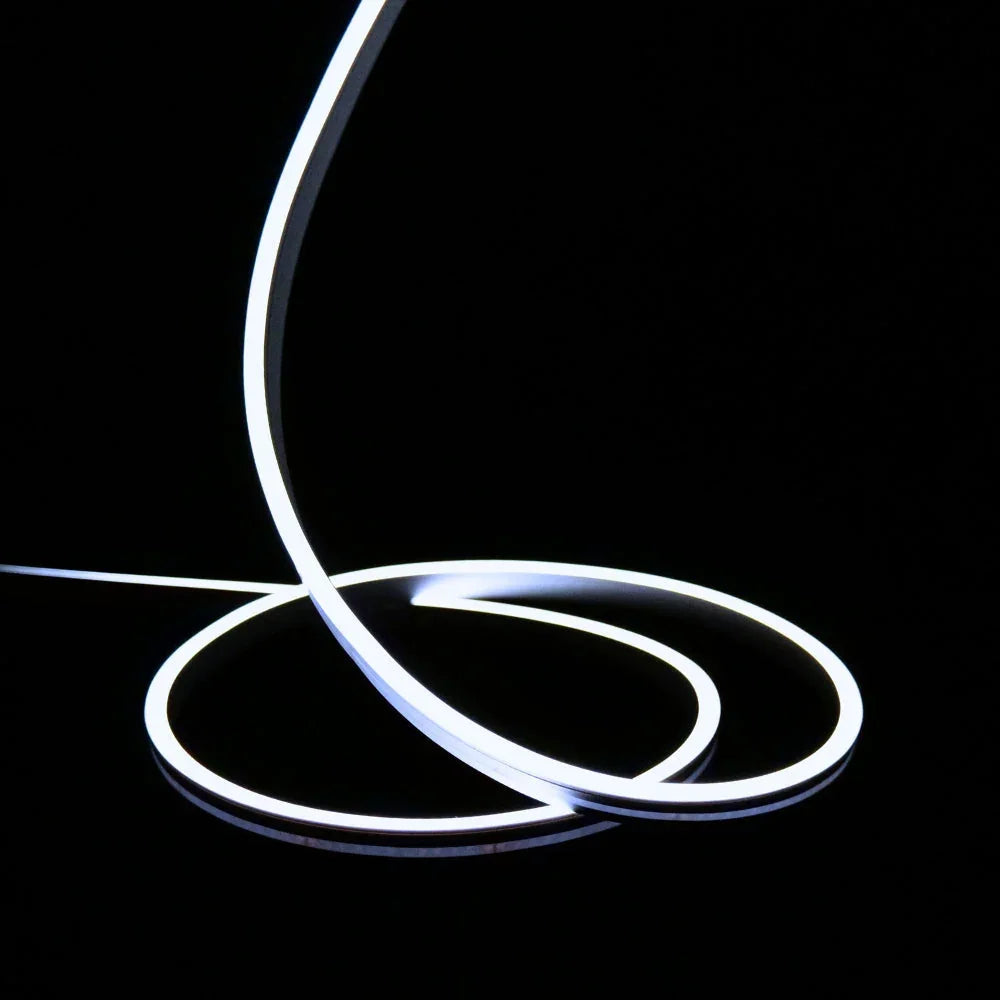 Mini Cool White Neon Flex 6000K 24V 6x12mm IP65 Waterproof 15m