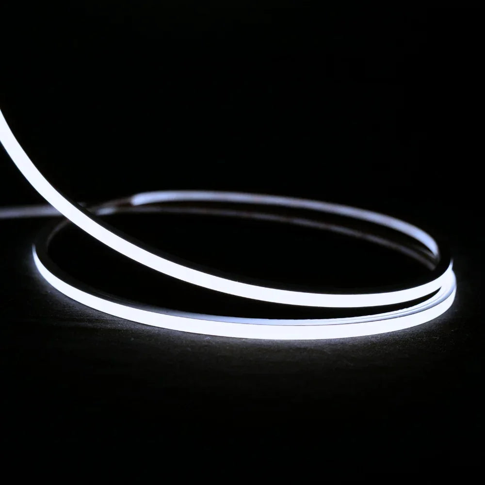 Micro Mini Cool White Neon Flex 6000K 24V Top Bend 4.5x4.5mm IP65 Waterproof 240LEDs/m