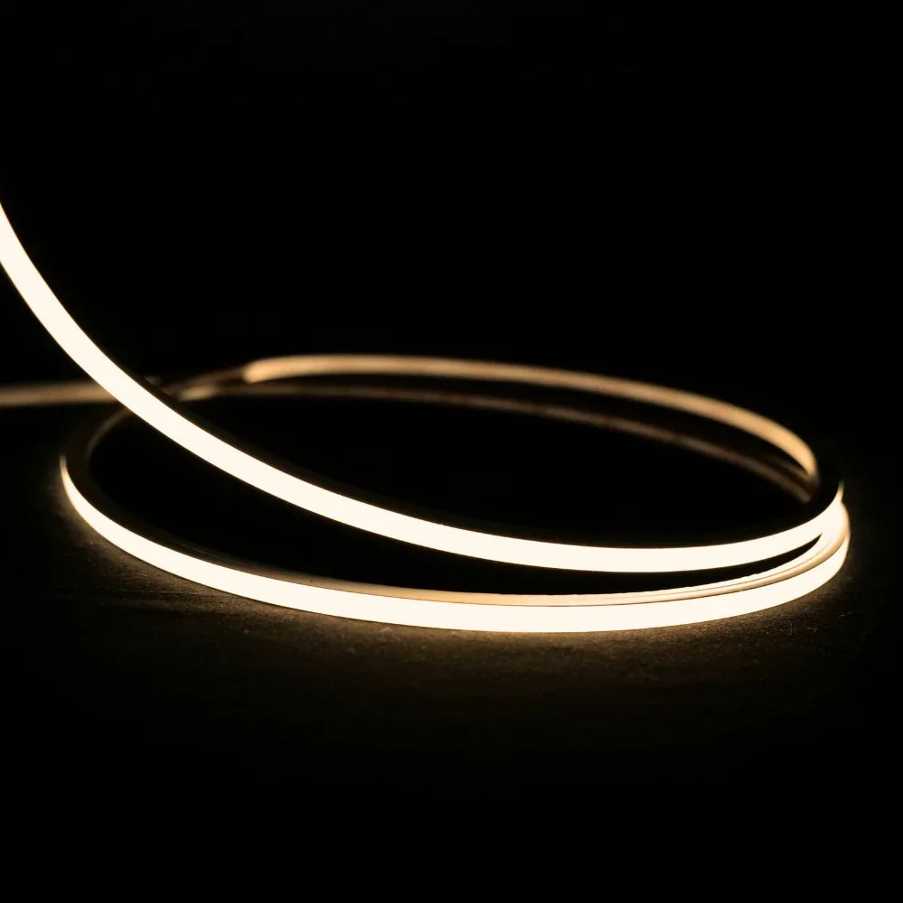 Mini Warm White Neon Flex 3000K 24V Top Bend 4.5x4.5mm IP65 Waterproof 240LEDs/m