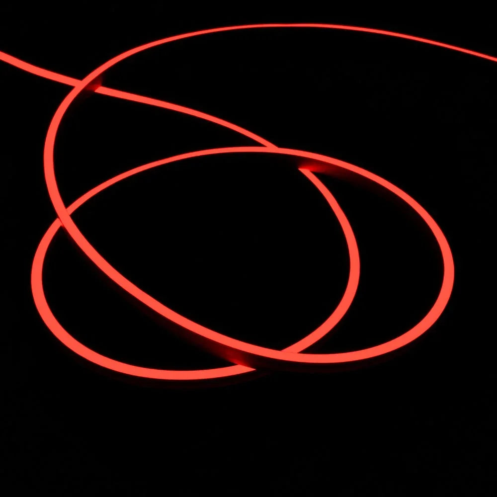 Red LED Flex 24V 8x16mm 120LEDs/m IP65 Waterproof 15m