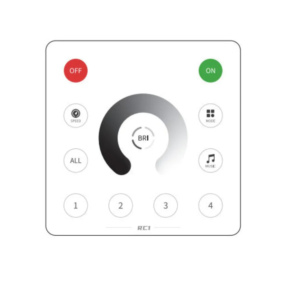SP636E Addressable LED Strip Dimmer Bluetooth Music Control DC5-24V waterflow with remote and panel