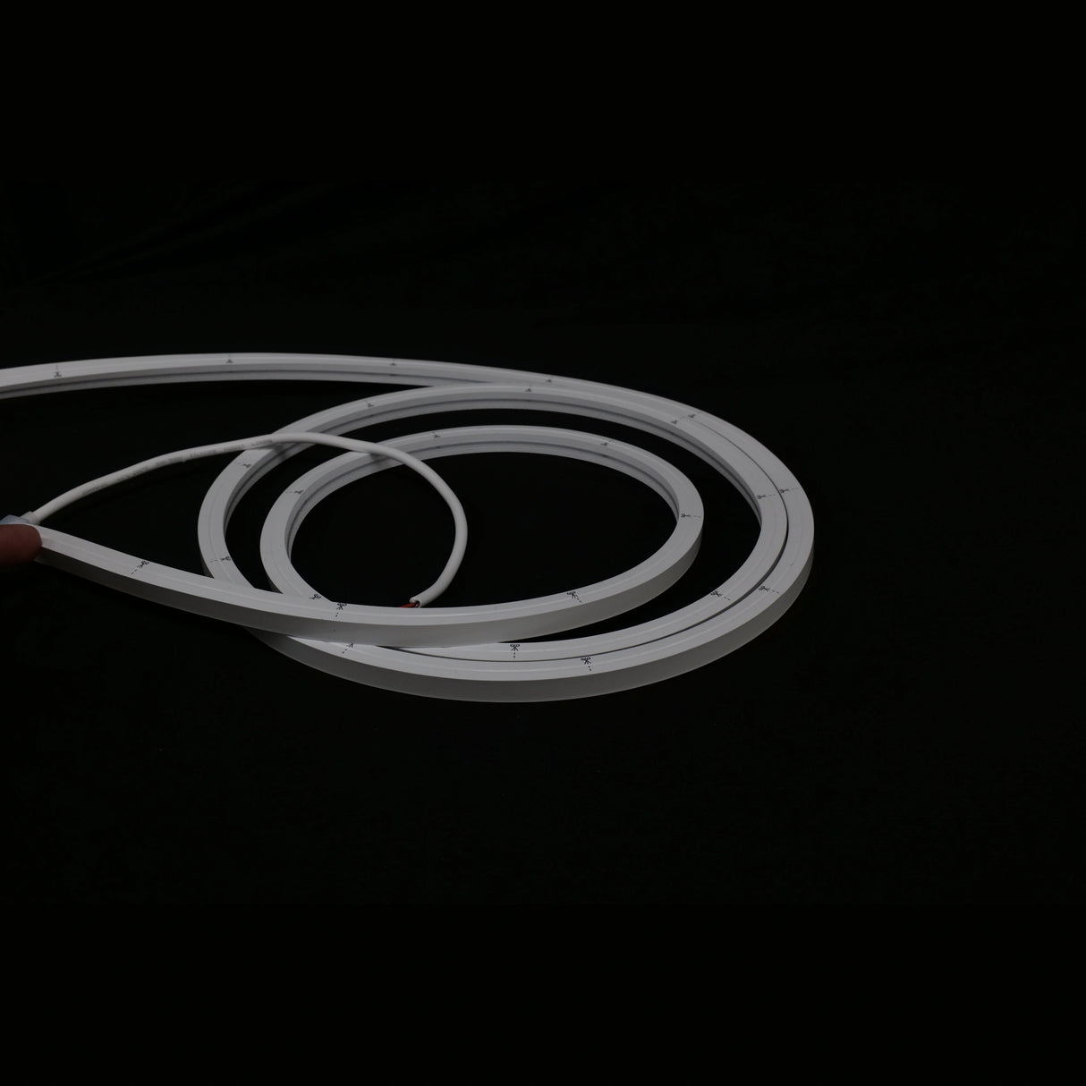 Unlit Neon Flex - supplied coil and cable view