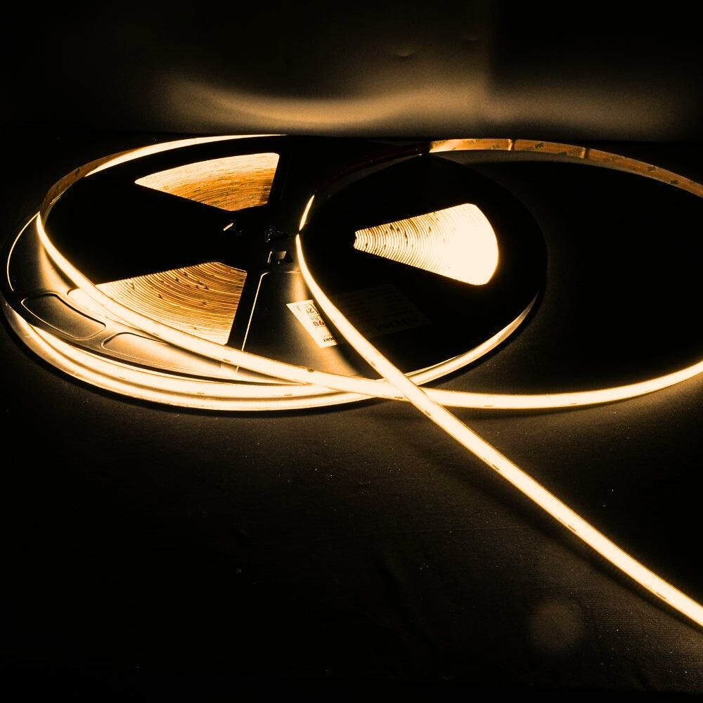 Ultra Long Warm White 2700K COB LED Strip 48V 480LEDs/m IP20 30M