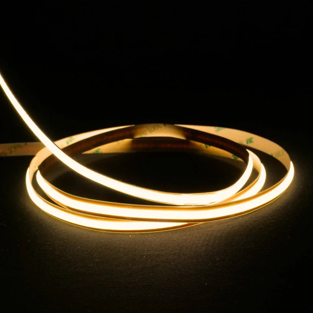 Warm White 3000K COB LED Strip 24V 480LEDs/m IP20 Cut Anywhere