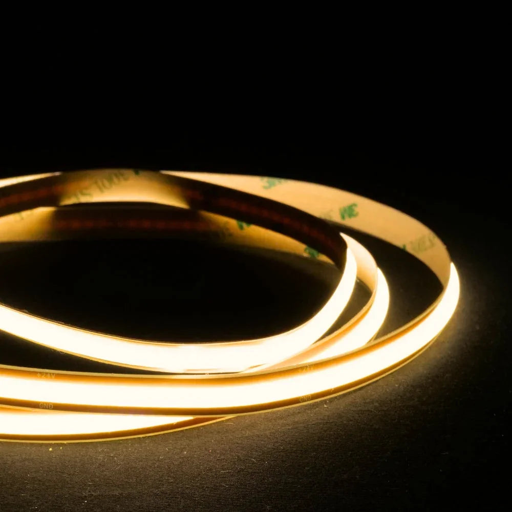 Warm White 3000K COB LED Strip 24V 480LEDs/m IP20 Cut Anywhere