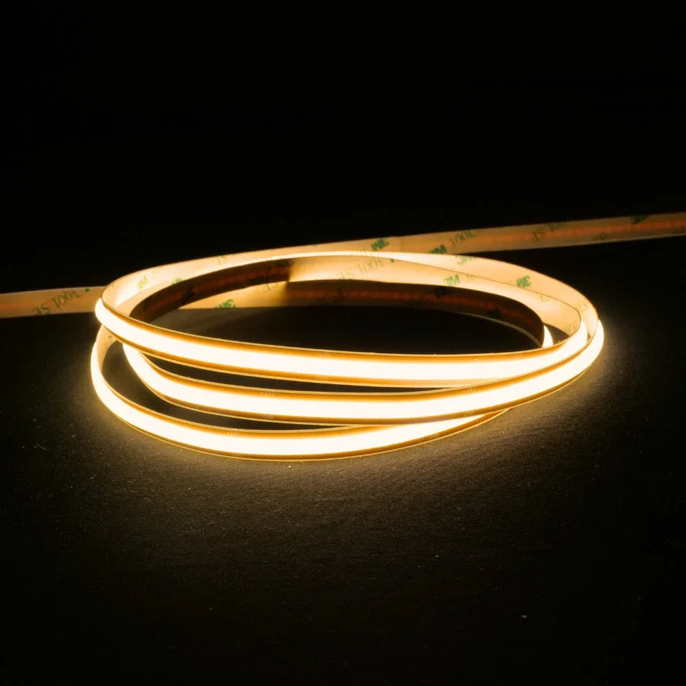 Warm White 3000K COB LED Strip 24V 480LEDs/m IP20 Cut Anywhere