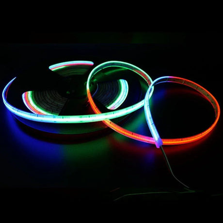 Addressable Digital Pixel RGB COB Strip 24V IP68 Waterproof 720 LEDs/m WS2811 - UK LED Lights