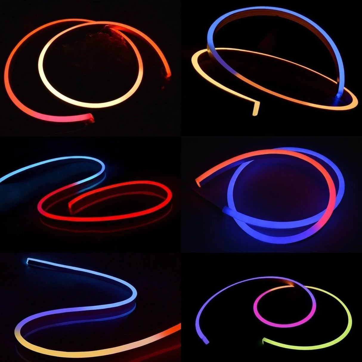 Addressable Digital Pixel RGB Neon Flex 16x16mm WS2811 App Control 10 metre Kit - UK LED Lights