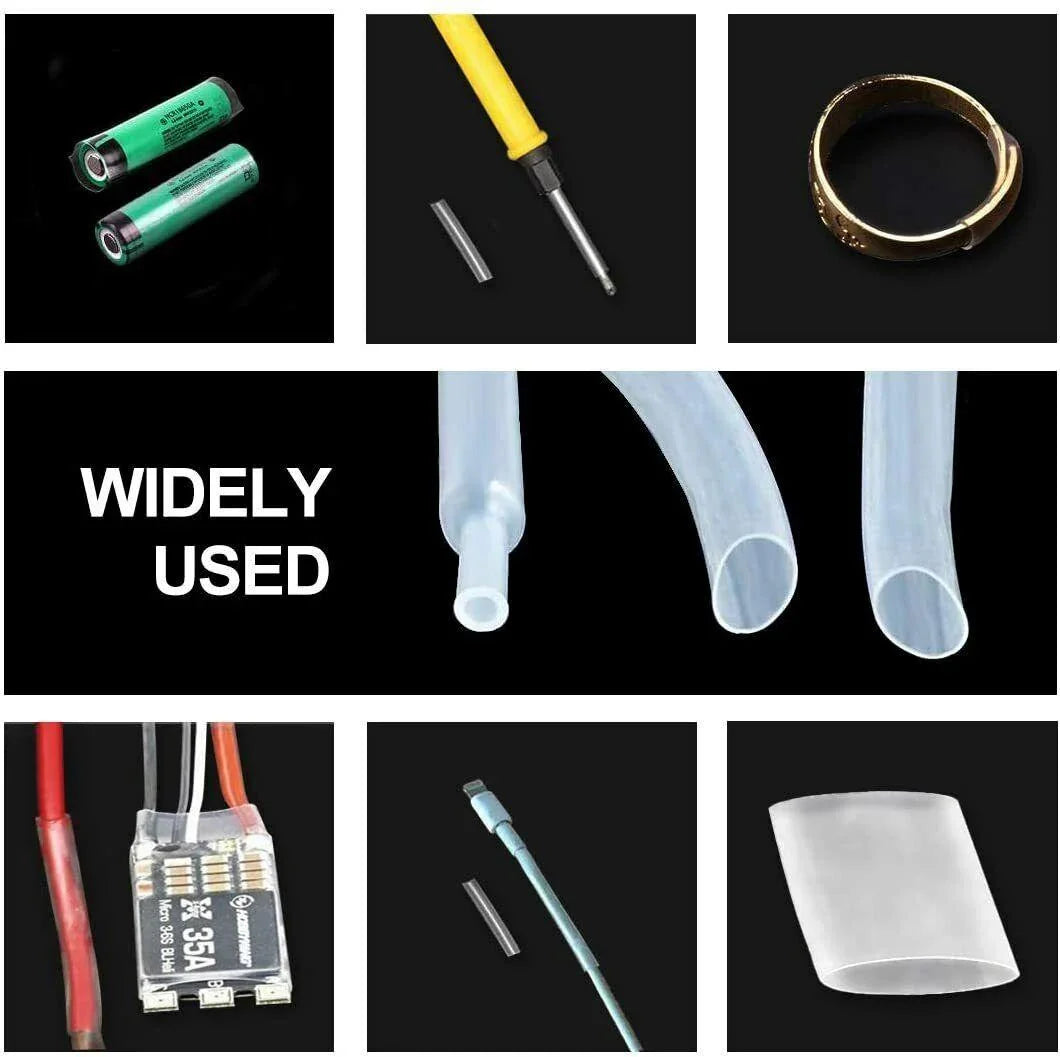 Adhesive Clear Heat Shrink Sleeving - 2:1 Weatherproof Heatshrink Tubing 16-25mm 1 Metre - UK LED Lights