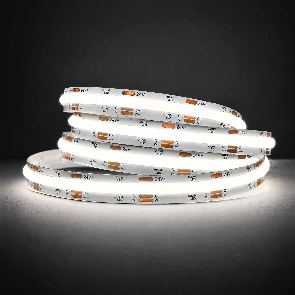 24V tunable CCT COB LED strip at 5000K colour illustration