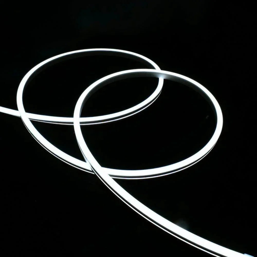 Decking Cool White LED Neon Flex 6000K 24V 6x12mm IP67 Waterproof 1cm Cut 15m | UK LED Lights