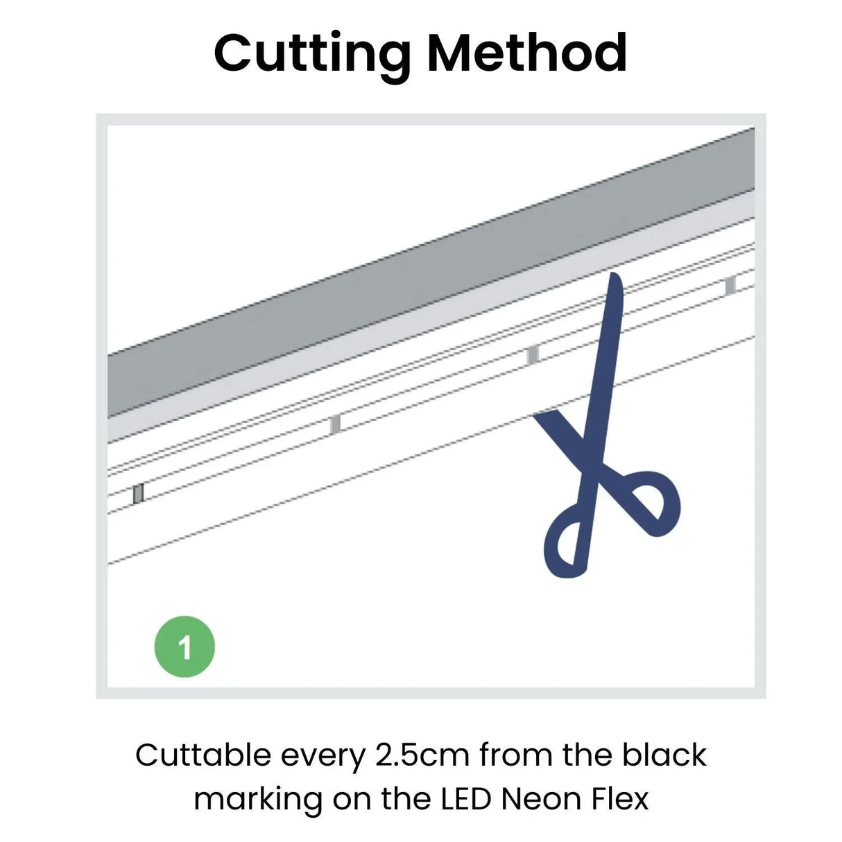 Cool White Neon Flex 6000K DC 12V IP65 Waterproof 8x16mm 120 LEDs/M Only - UK LED Lights