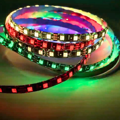 Digital Pixel RGB Strip 12V WS2811 Addressable 5050 60LED/m IP20 5 Metre - UK LED Lights