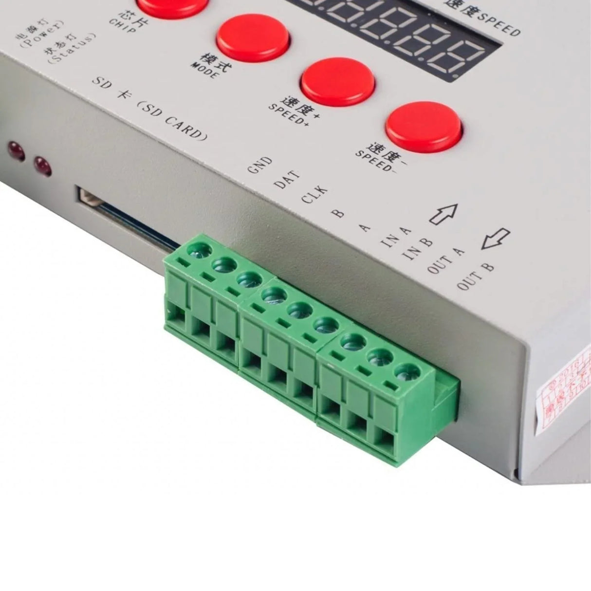 Digital RGB Pixel Controller K-1000C (T-1000S Updated) WS2812B WS2815 SK6812 WS2811 WS2801 LED Strip LED Matrix LED String 1536 Pixels Controller DC5-24V Addressable Programmable Controller with SD Card - UK LED Lights