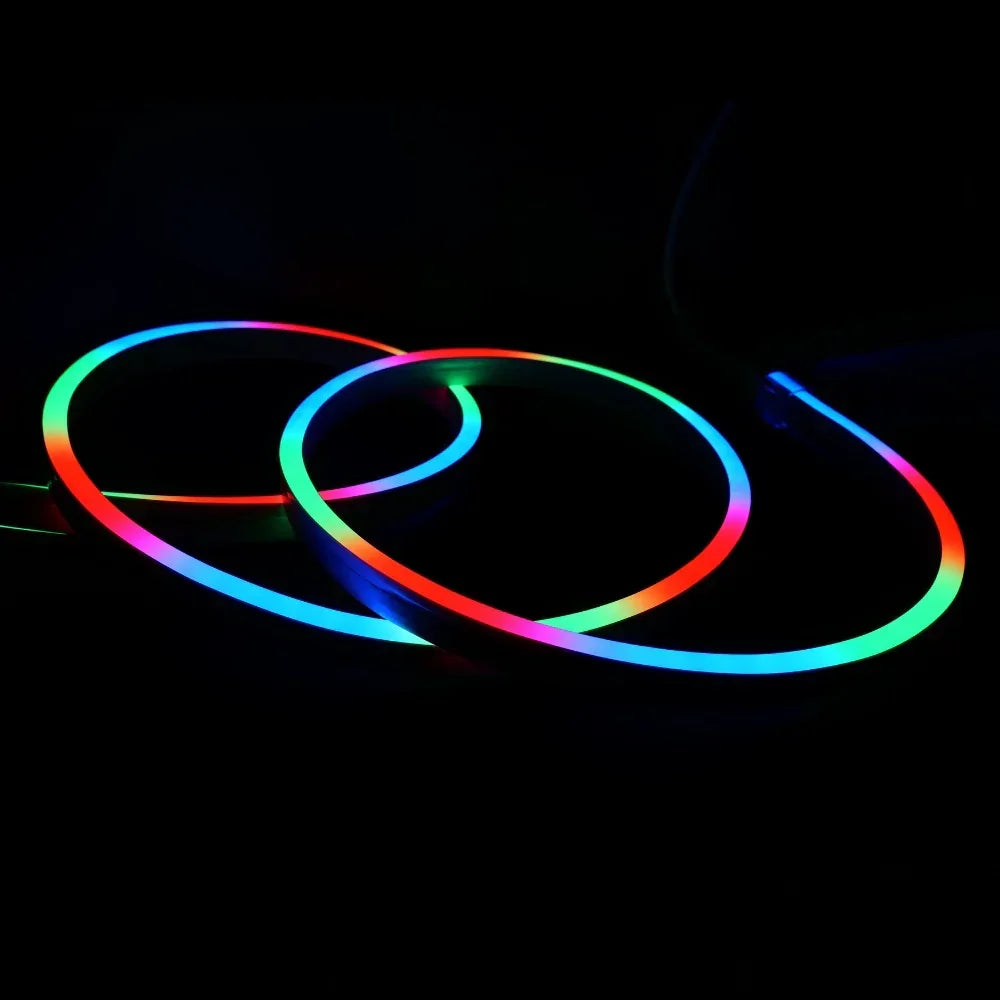 Addressable Digital Pixel RGB Neon Flex 24V 10x20mm IP67 Waterproof WS2811
