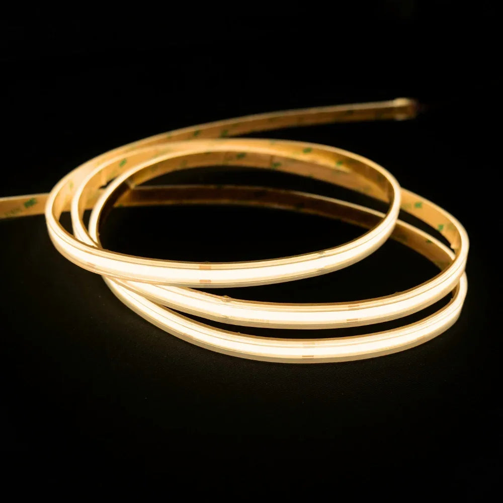 Extra long Warm White 3000K COB LED Strip 24V 480LED/m IP67 20m Run