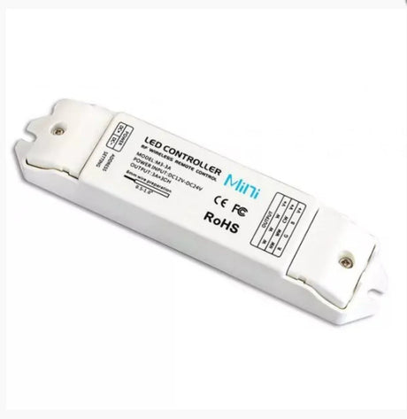 L Tech LED Mini RF DIM - M1/M3-3A Touch Remote Controller Dimmer Receiver for Single Colour LED Lighting Strip 12V 24V - UK LED Lights