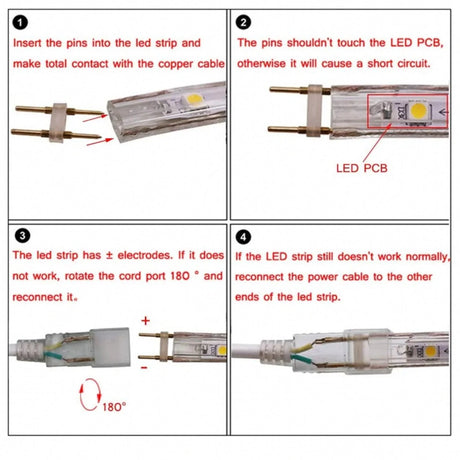 LED Neon Flex 220V 240V 8x16mm 23-Key RF Remote Control 1500W Dimmer Transformer for Brightness Adjustment - UK LED Lights