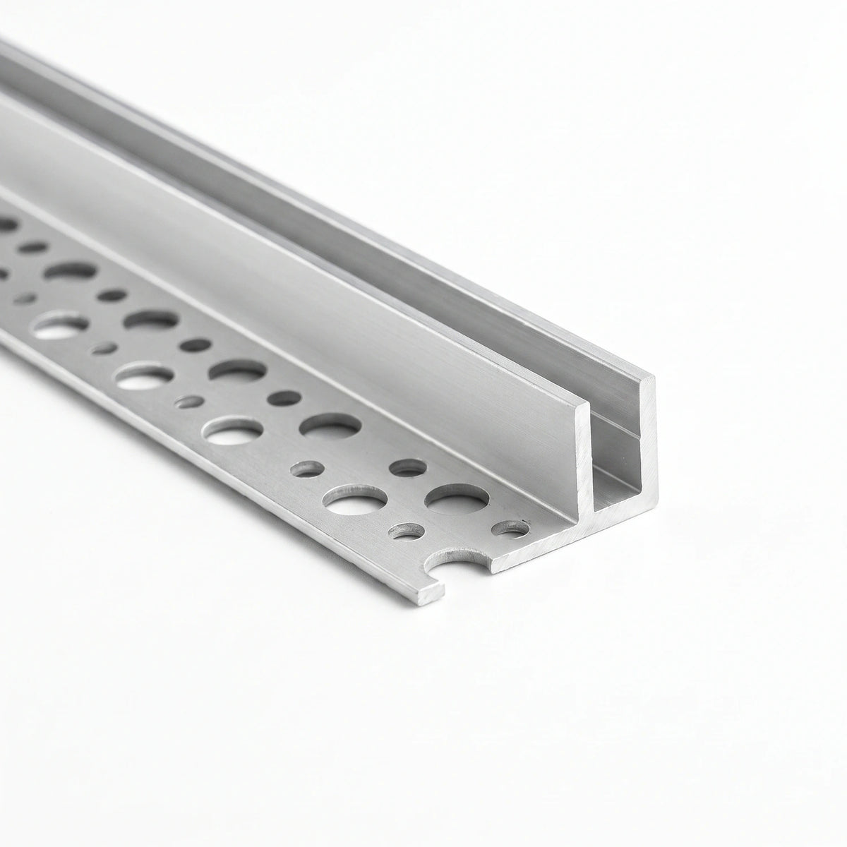 Cut-end view of tile-in LED Neon Flex Profile for 6 × 12 mm Neon Flex