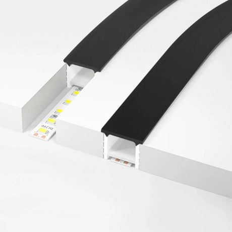 LED Strip Black Silicone Neon Flex Profile Cover Body Flexible Bendable 20x20mm - UK LED Lights