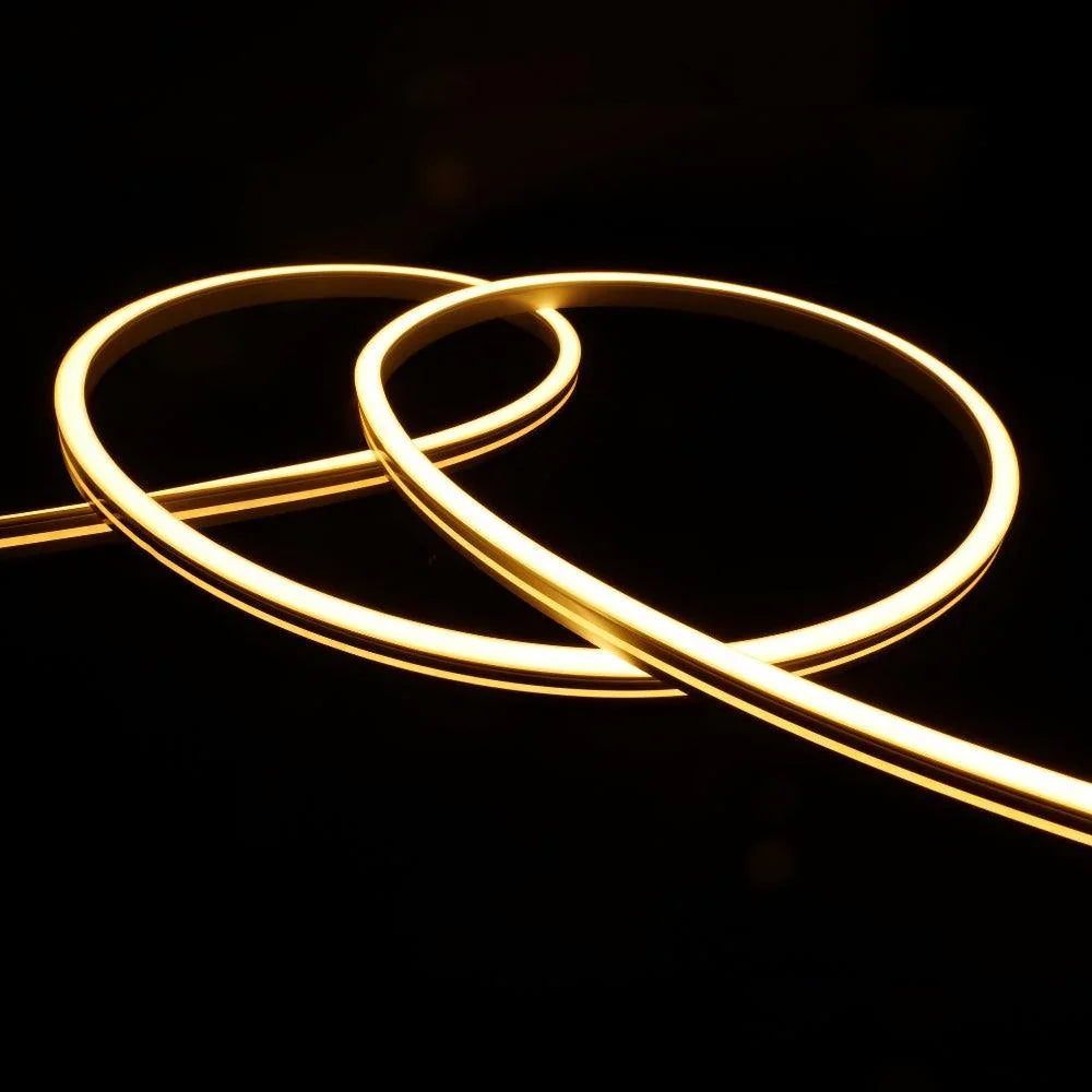 MaxiFlex 8x16mm 24V neon flex — recessed in 8x16mm aluminium landscape profile