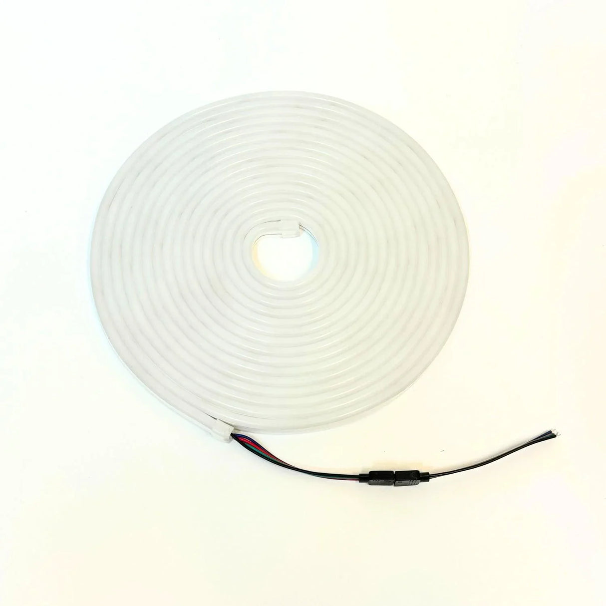 Mini RGB Neon Flex 6x12mm 12V IP65 Waterproof 5cm cut 5m Kit - UK LED Lights