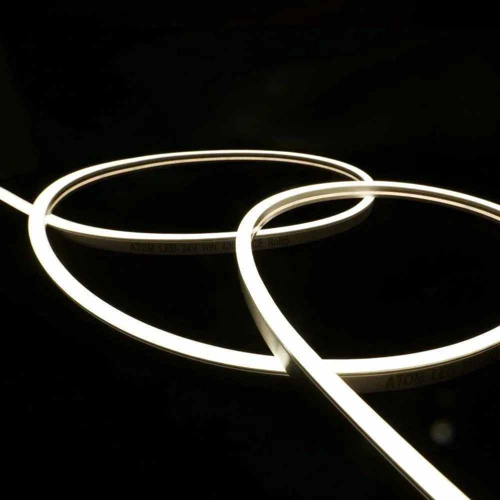 Decking Natural White LED Neon Flex 4000K 24V 6x12mm IP67 Waterproof 5cm Cut 20m | UK LED Lights