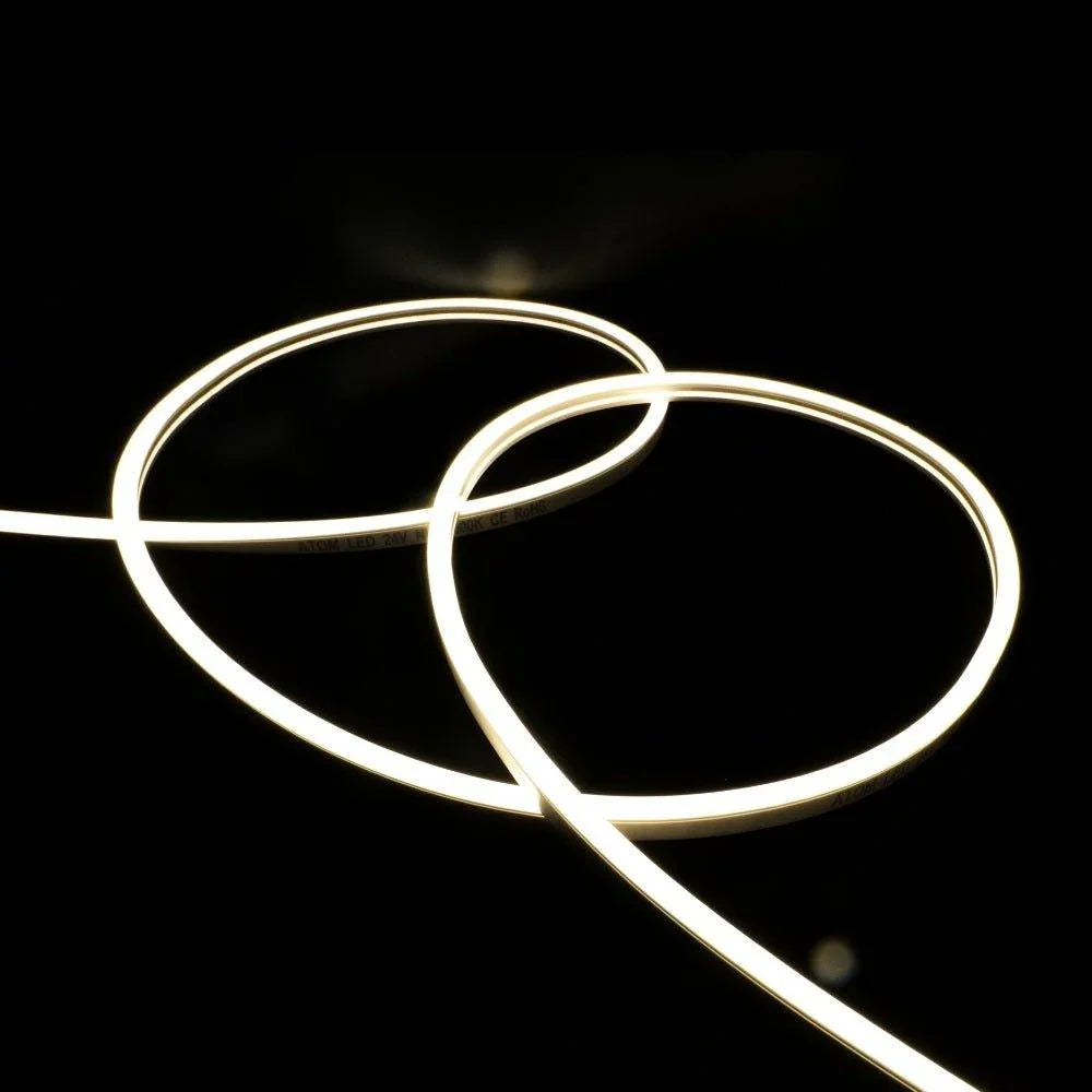 Natural White LED Neon Flex 4000K 24V 6x12mm IP67 Waterproof 5cm Cut 20m | UK LED Lights