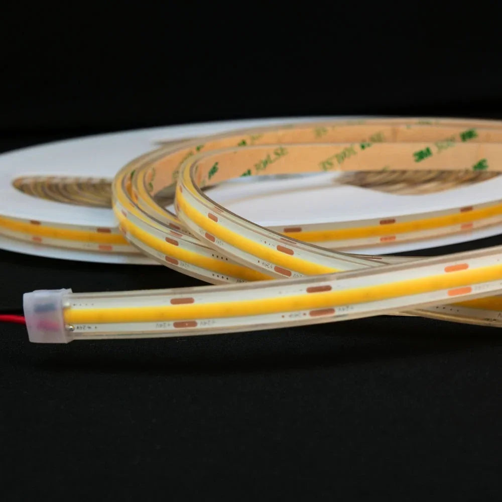 Natural White 4000K COB LED Strip 24V 384 LEDs/m IP68 Waterproof