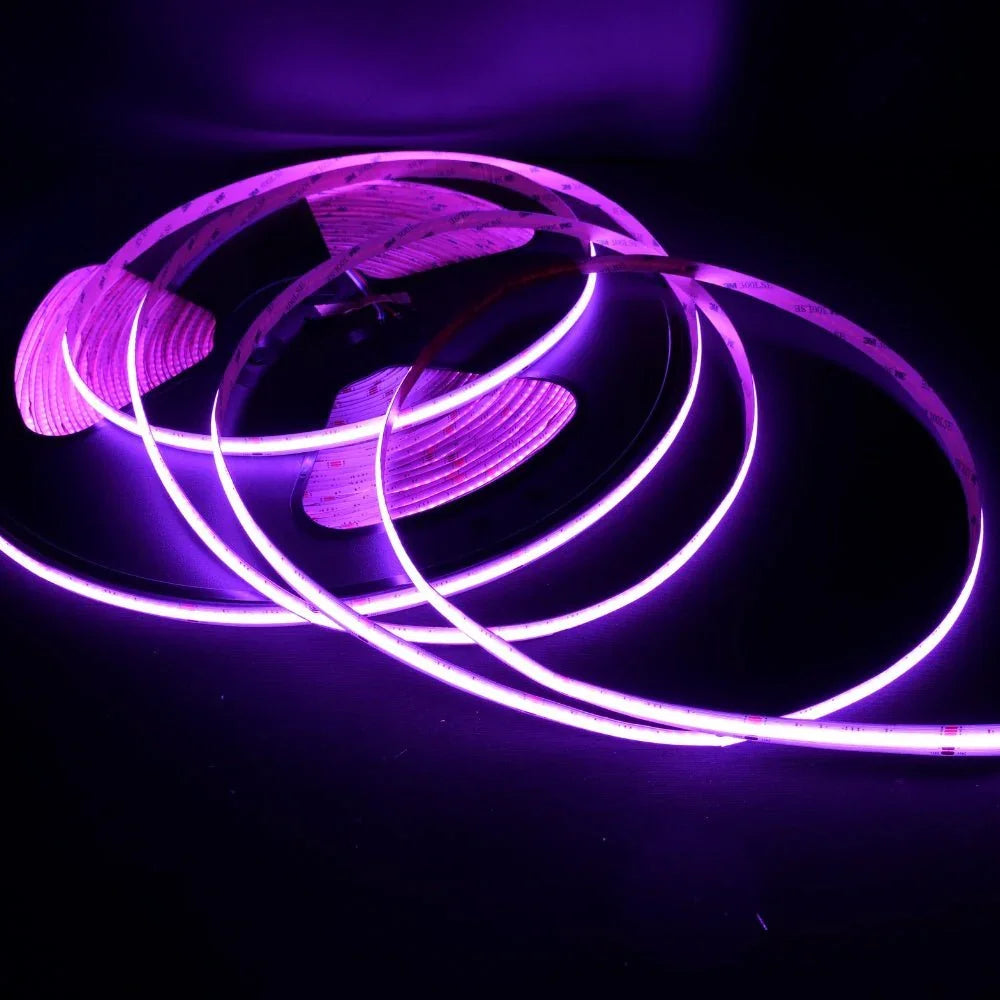 RGB CCT COB LED Strip 24V IP20 non-Waterproof 840 LEDs/m 12mm Wide - UK LED Lights