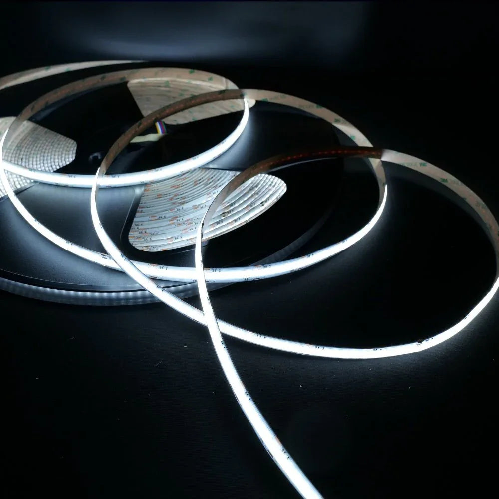 RGB CCT COB LED Strip 24V IP20 non-Waterproof 840 LEDs/m 12mm Wide - UK LED Lights