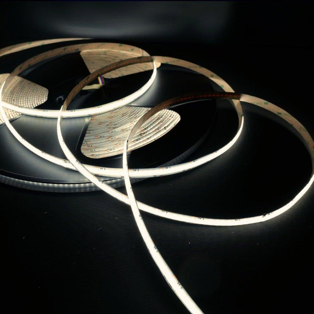 RGB CCT COB LED Strip 24V IP20 non-Waterproof 840 LEDs/m 12mm Wide - UK LED Lights