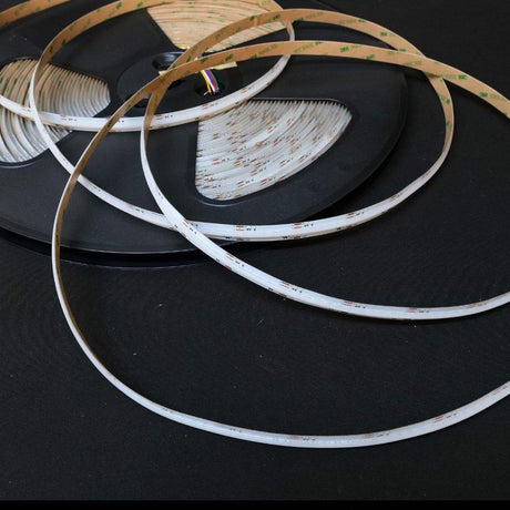 RGB COB LED Strip 24V IP20 non-Waterproof 840 LEDs/m 10mm wide - UK LED Lights