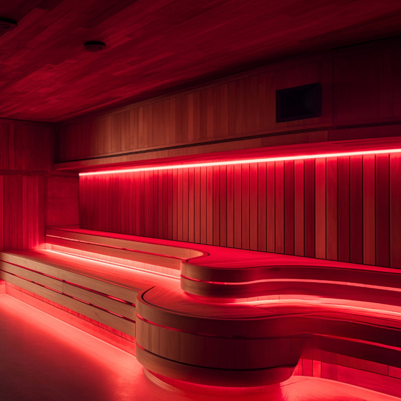 led neon flex for steam room and sauna