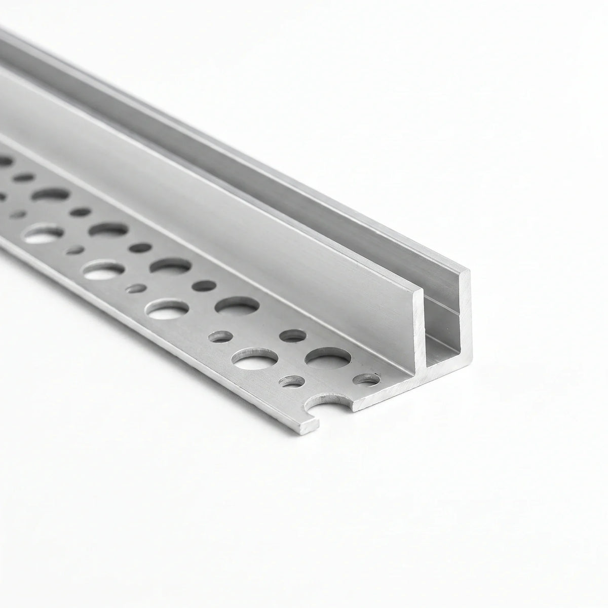End view of the aluminium channel intended for 10×20mm Neon Flex